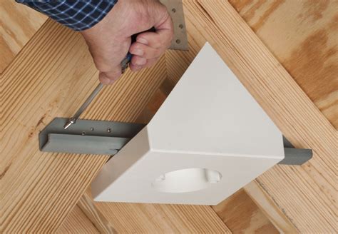 cathedral ceiling electrical boxes|vaulted ceiling fan mount box.